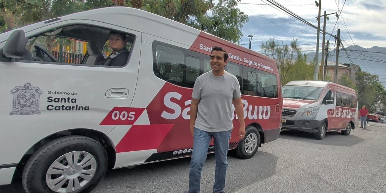 JESÚS NAVA RIVERA GARANTIZA QUE SANTA BUS SEGUIRÁ SIENDO GRATUITO