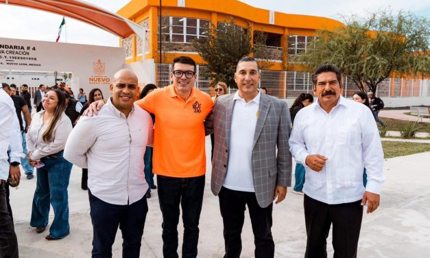 INAUGURAN NUEVA SECUNDARIA Y CANCHA DEPORTIVA EN PESQUERÍA