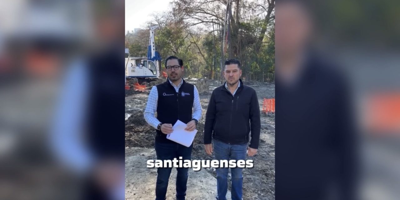 DAVID DE LA PEÑA SUPERVISA AVANCE DEL CENTRO INTEGRAL DE CUIDADOS EN SANTIAGO