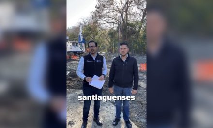 DAVID DE LA PEÑA SUPERVISA AVANCE DEL CENTRO INTEGRAL DE CUIDADOS EN SANTIAGO