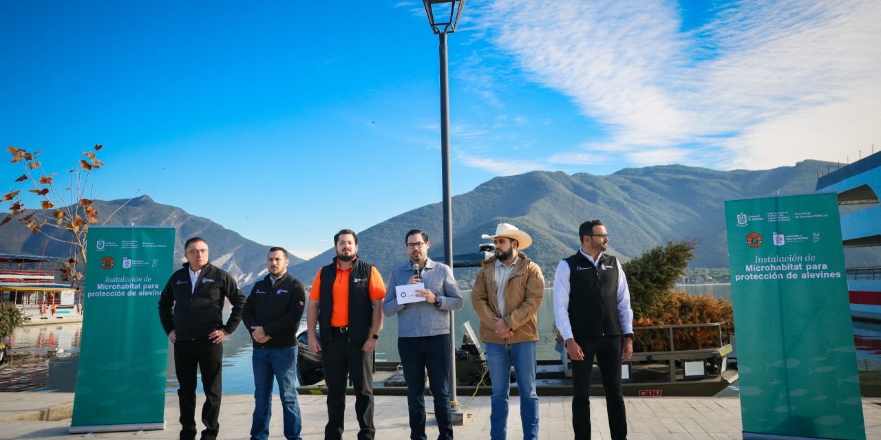 DAVID DE LA PEÑA IMPLEMENTA MICROHÁBITATS PARA CUIDAR LA VIDA ACUÁTICA EN LA PRESA LA BOCA