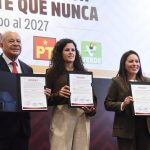 LUISA MARÍA ALCALDE RATIFICA UNIDAD DE MORENA, PT Y VERDE RUMBO A 2027