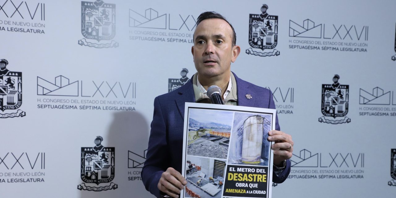 CARLOS DE LA FUENTE CALIFICA AL METRO COMO “EL METRO DEL DESASTRE”