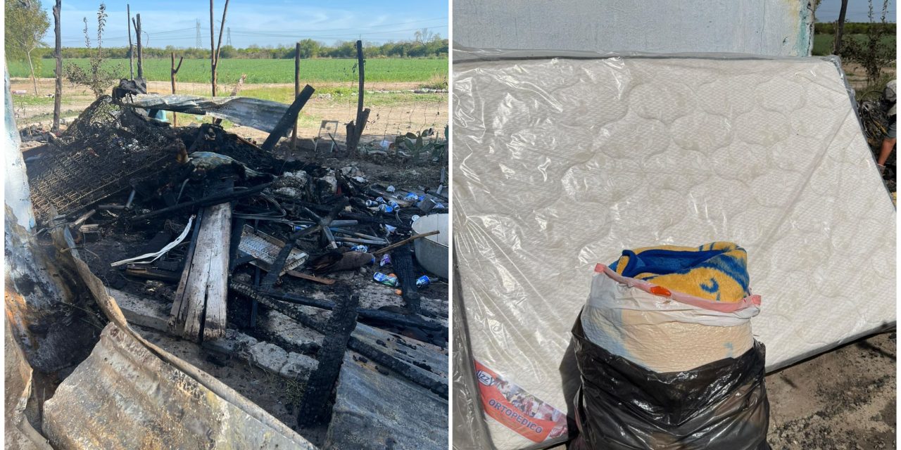 DAVID SÁNCHEZ COORDINA APOYO A FAMILIA AFECTADA POR INCENDIO EN GENERAL TERÁN