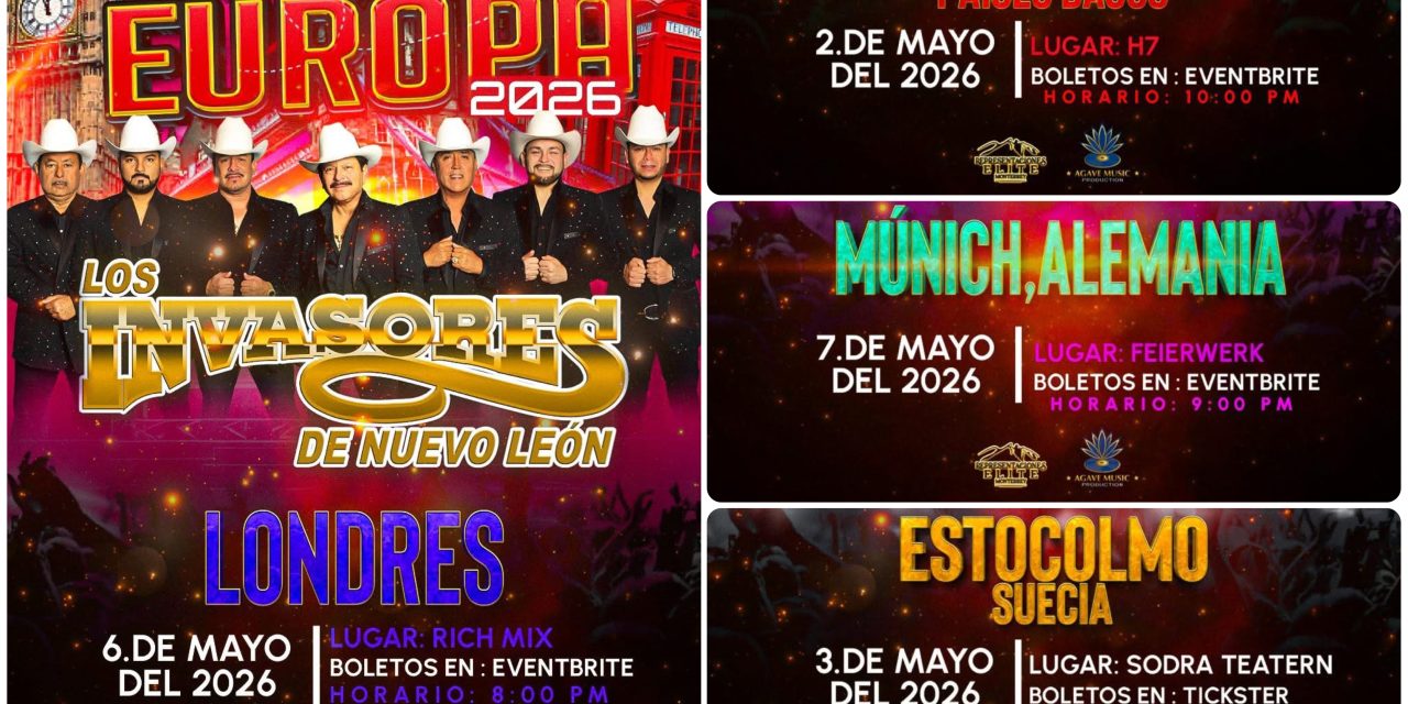 LOS INVASORES DE NUEVO LEÓN ALISTAN RECORRIDO EUROPEO EN MAYO DE 2026