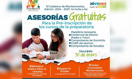 MIGUEL ÁNGEL SALAZAR IMPULSA ASESORÍAS GRATUITAS PARA EL EXAMEN DE INGRESO A PREPARATORIA EN MONTEMORELOS