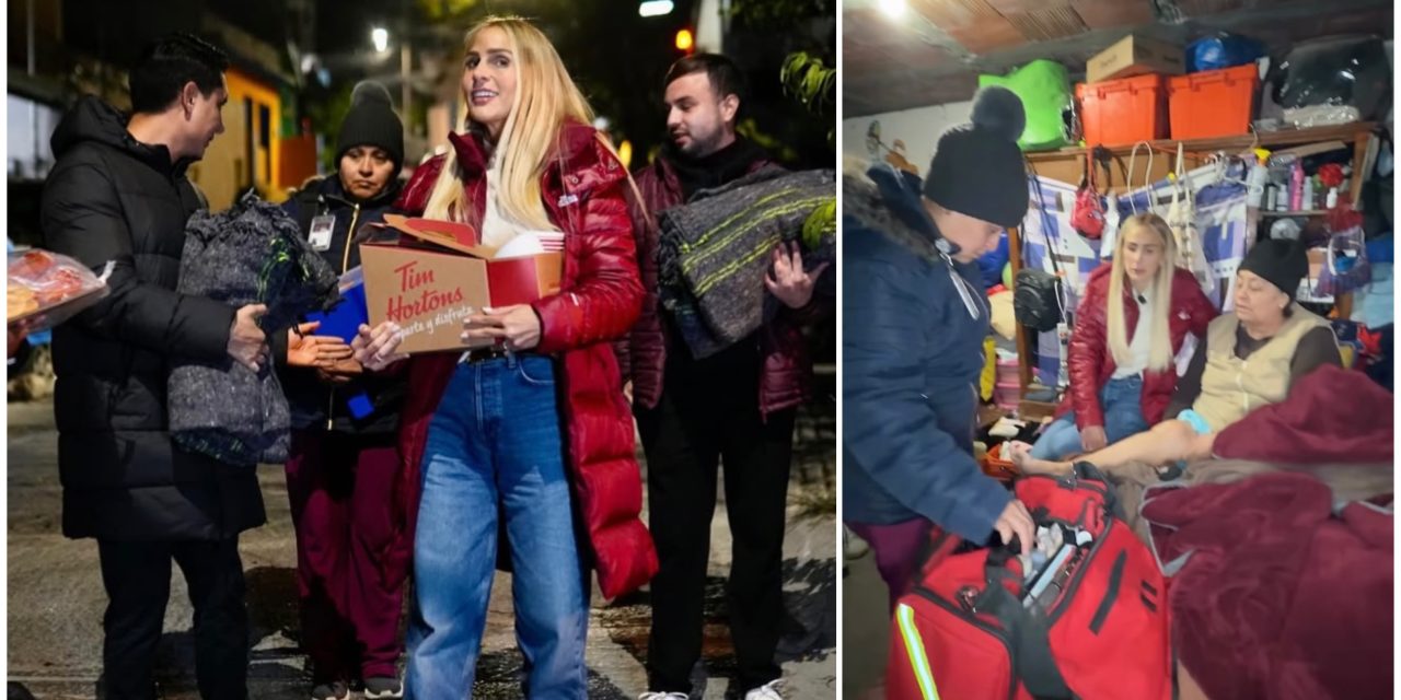 PAOLA GARCÍA YVES RECORRE COLONIAS PARA BRINDAR APOYO ANTE EL DESCENSO DE TEMPERATURA