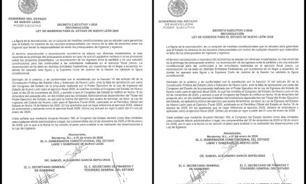 SAMUEL GARCÍA APLICA RECONDUCCIÓN PRESUPUESTAL EN NUEVO LEÓN PARA 2026
