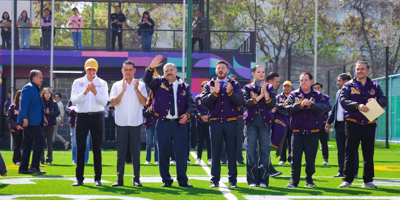 SANTOS GUZMÁN LÓPEZ INAUGURA MULTIDEPORTIVO EN FACULTAD DE MEDICINA DE LA UANL