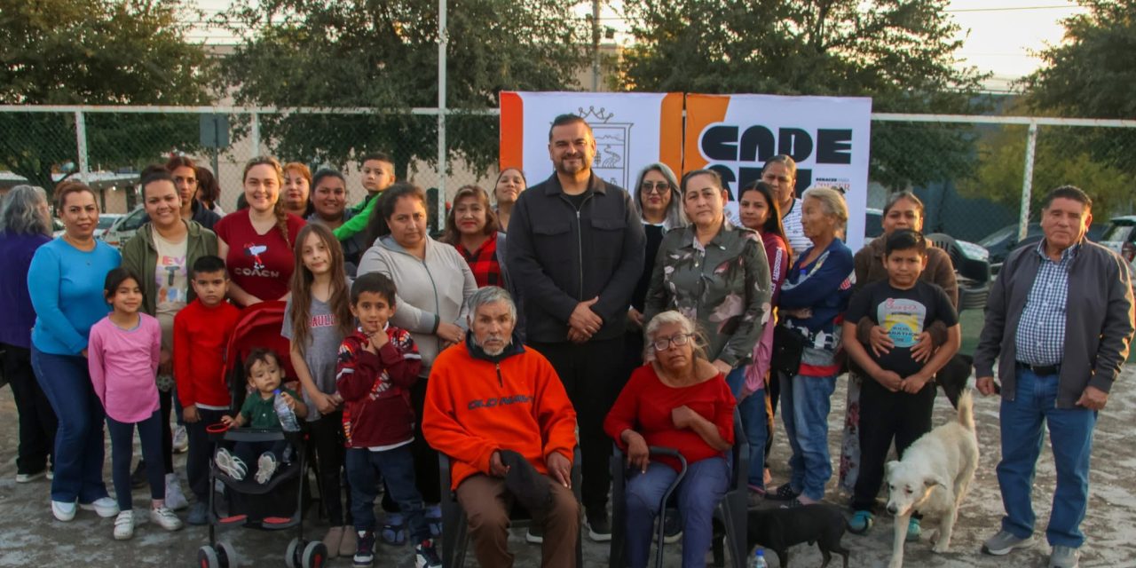 CARLOS RODRÍGUEZ “EL CUATE” INICIA REHABILITACIÓN DE CANCHA Y ESPACIOS COMUNITARIOS EN JOSÉ LUIS LOZANO, CADEREYTA