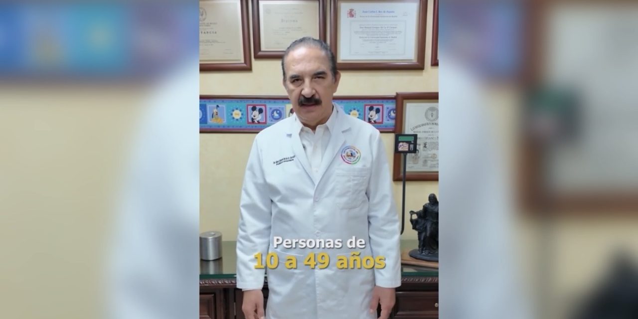 DR. MANUEL DE LA O ADVIERTE SOBRE ALTA TRANSMISIÓN DEL SARAMPIÓN
