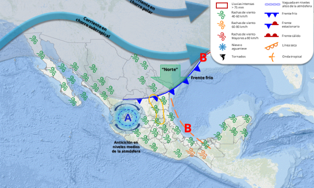 NUEVO LEÓN PREVÉ VIENTOS FUERTES, LLUVIAS Y DESCENSO DE TEMPERATURA
