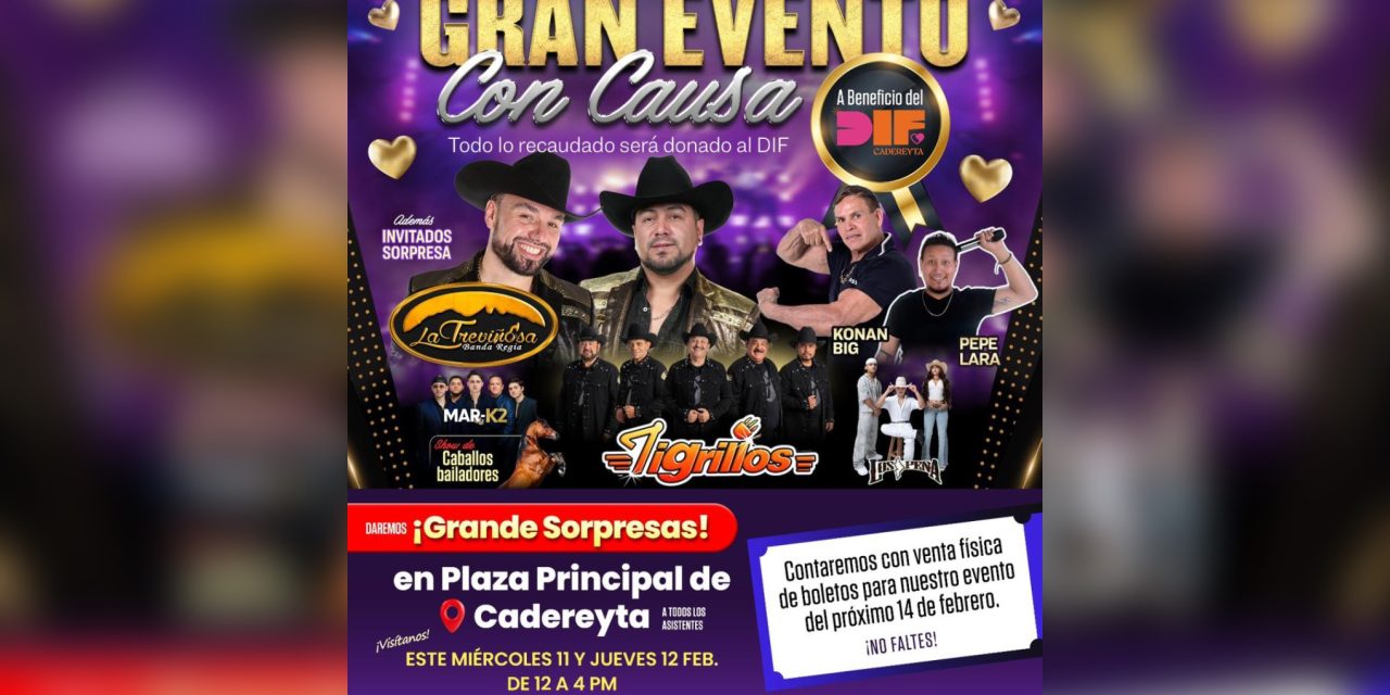 CARLOS RODRÍGUEZ “EL CUATE” SUMA ESFUERZOS PARA LLEVAR ESPECTÁCULO CON CAUSA A CADEREYTA