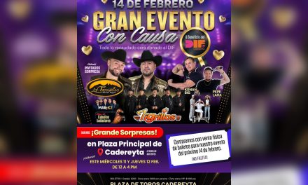 CARLOS RODRÍGUEZ “EL CUATE” SUMA ESFUERZOS PARA LLEVAR ESPECTÁCULO CON CAUSA A CADEREYTA