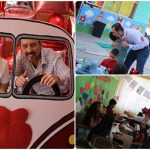 REYNALDO CANTÚ RECORRE ESCUELAS DE ABASOLO POR EL DÍA DEL AMOR Y LA AMISTAD