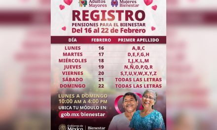 COMENZÓ EL REGISTRO A LA PENSIÓN DEL BIENESTAR: CONOCE EL CALENDARIO