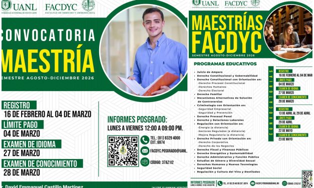 DR. DAVID EMMANUEL CASTILLO, COORDINADOR DE FACDYC, FORTALECE OFERTA DE POSGRADOS