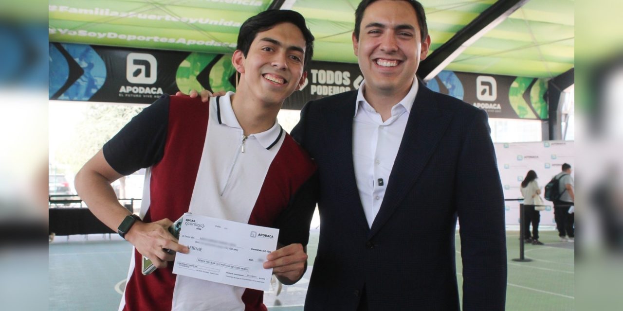 CÉSAR GARZA ARREDONDO PROYECTA A APODACA COMO MUNICIPIO QUE APOYA A SUS JÓVENES