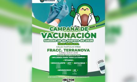 HÉCTOR DE LA GARZA SUMA ACCIONES DE PREVENCIÓN EN JUÁREZ CON JORNADA DE VACUNACIÓN
