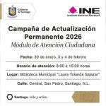 SANTIAGO RECIBE CAMPAÑA DE ACTUALIZACIÓN DE CREDENCIAL DEL INE
