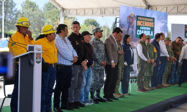 ERIK CAVAZOS PARTICIPA EN ARRANQUE DE CAMPAÑA CONTRA INCENDIOS FORESTALES EN COAHUILA