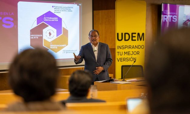 ANDRÉS MIJES PRESENTA EN UDEM MODELO PARA RECONSTRUIR EL TEJIDO SOCIAL