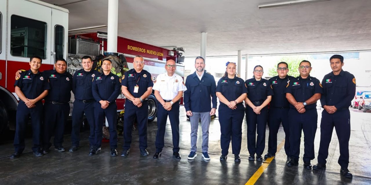 RAÚL LOZANO RECONOCE LABOR DE BOMBEROS DE NUEVO LEÓN Y LLAMA A PREVENIR INCENDIOS