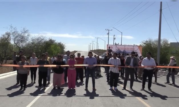 REYNALDO CANTÚ Y DORA VILLARREAL INAUGURAN BOULEVARD QUE FORTALECE EL CORAZÓN INDUSTRIAL DE ABASOLO