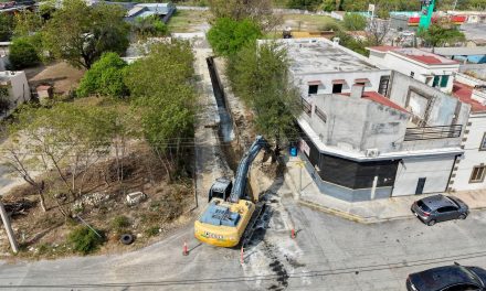 CARLOS RODRÍGUEZ “EL CUATE” REPORTA AVANCES EN NUEVO DRENAJE PLUVIAL EN CADEREYTA