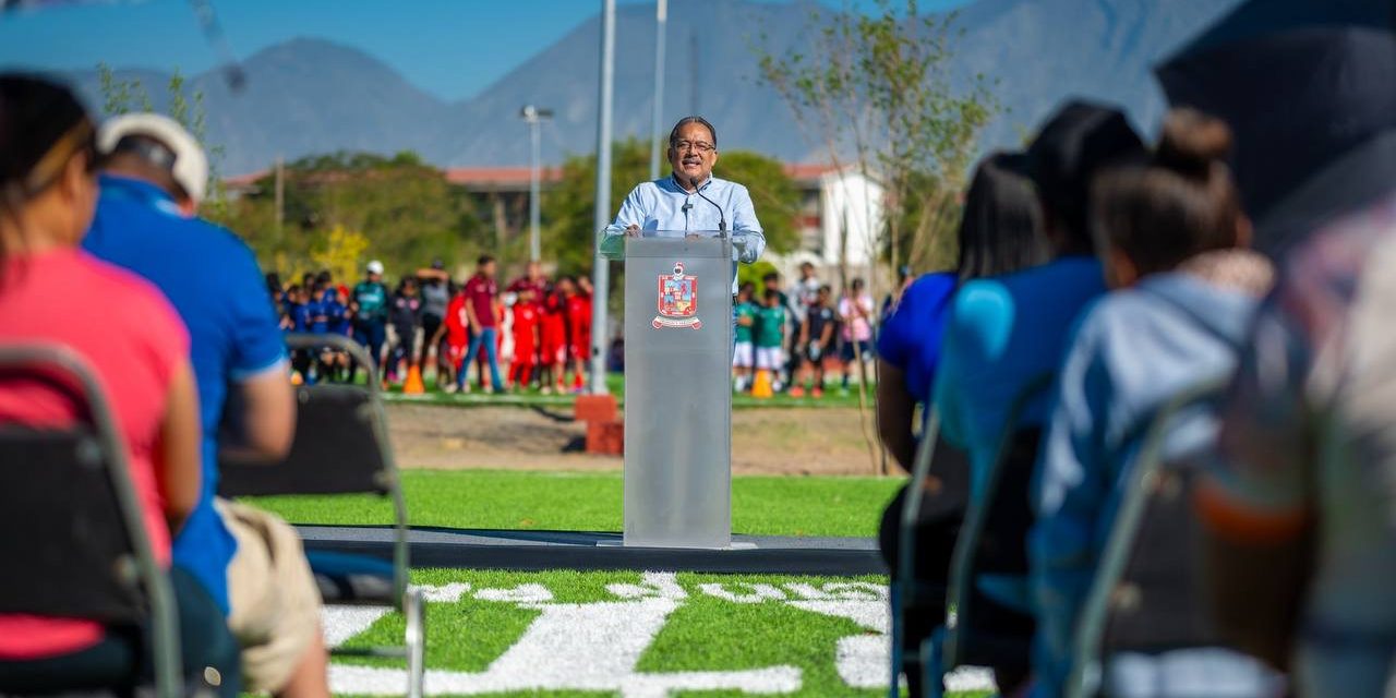 ANDRÉS MIJES INAUGURA RENOVACIÓN DE UNIDAD DEPORTIVA Y ACTIVA EL “MUNDIALITO ESCOBEDO 2026”