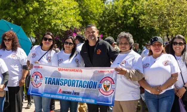 CARLOS RODRÍGUEZ “EL CUATE” CONMEMORA ANIVERSARIOS PETROLEROS EN CADEREYTA