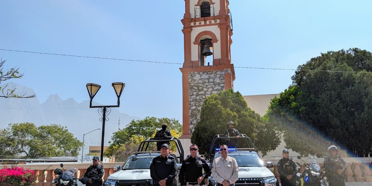 JESÚS NAVA RIVERA IMPLEMENTA OPERATIVO “POLICÍA EN TU IGLESIA” EN SANTA CATARINA