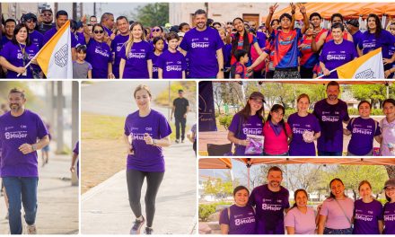 GERARDO DE LA MAZA Y MELISSA DÍAZ CONMEMORAN EL 8M CON CARRERA Y MERCADITO EMPRENDEDOR