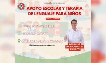 PACO TREVIÑO ABRE ESPACIO DE APOYO ESCOLAR Y TERAPIA DE LENGUAJE PARA NIÑOS EN JUÁREZ