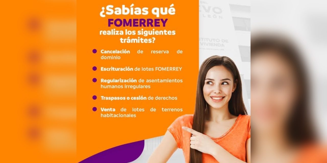 EUGENIO MONTIEL INVITA A APROVECHAR PROGRAMAS DE FOMERREY PARA REGULARIZAR VIVIENDAS