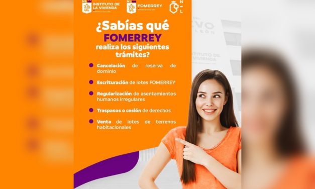 EUGENIO MONTIEL INVITA A APROVECHAR PROGRAMAS DE FOMERREY PARA REGULARIZAR VIVIENDAS