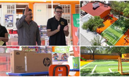 FRANCISCO ESQUIVEL “CISCO” ENTREGA OBRA EDUCATIVA QUE BENEFICIA A NIÑAS Y NIÑOS DE PESQUERÍA