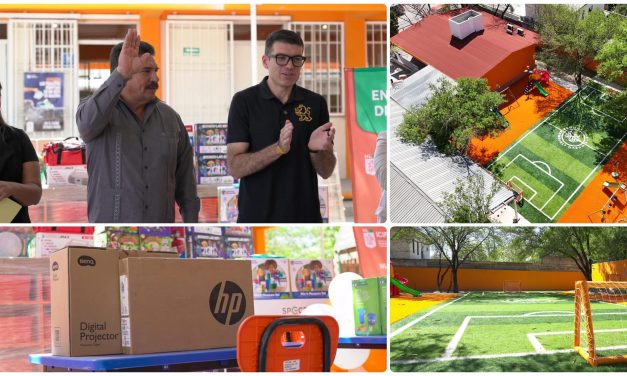 FRANCISCO ESQUIVEL “CISCO” ENTREGA OBRA EDUCATIVA QUE BENEFICIA A NIÑAS Y NIÑOS DE PESQUERÍA