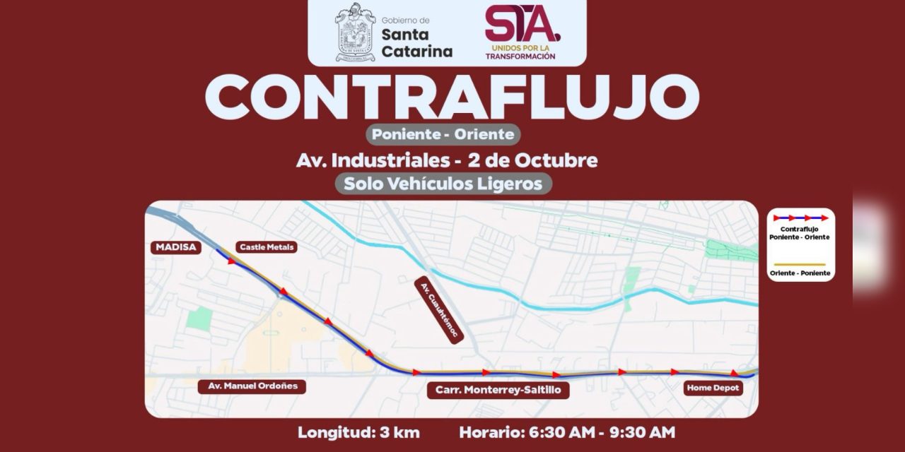 JESÚS NAVA ANUNCIA CONTRAFLUJO VEHICULAR EN CARRETERA A SALTILLO PARA AGILIZAR LA MOVILIDAD