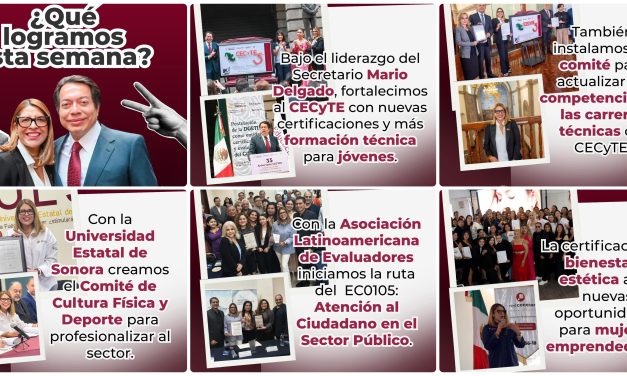 GUILLERMINA ALVARADO MORENO DA A CONOCER AVANCES EN EDUCACIÓN TÉCNICA Y CERTIFICACIONES