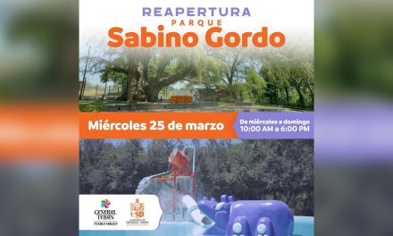 DAVID SÁNCHEZ COMUNICA REAPERTURA DEL SABINO GORDO EN GENERAL TERÁN