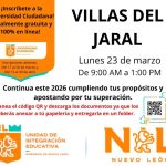 GERARDO DE LA MAZA ACERCA OPCIÓN DE ESTUDIOS GRATUITOS A VILLAS DEL JARAL