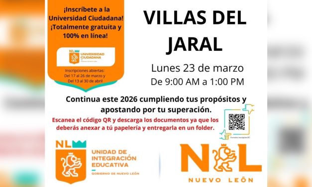 GERARDO DE LA MAZA ACERCA OPCIÓN DE ESTUDIOS GRATUITOS A VILLAS DEL JARAL