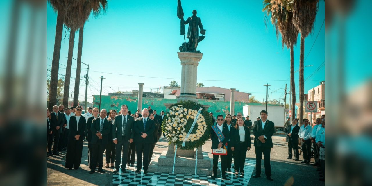 MIGUEL ÁNGEL SALAZAR ENCABEZA CONMEMORACIÓN DEL NATALICIO DE BENITO JUÁREZ EN MONTEMORELOS