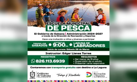 ALEJANDRA RAMÍREZ ANUNCIA ESCUELA DE PESCA PARA MENORES CON ACTIVIDADES FORMATIVAS Y RECREATIVAS