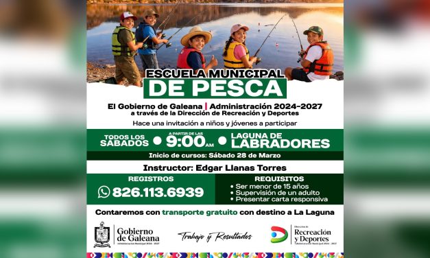 ALEJANDRA RAMÍREZ ANUNCIA ESCUELA DE PESCA PARA MENORES CON ACTIVIDADES FORMATIVAS Y RECREATIVAS