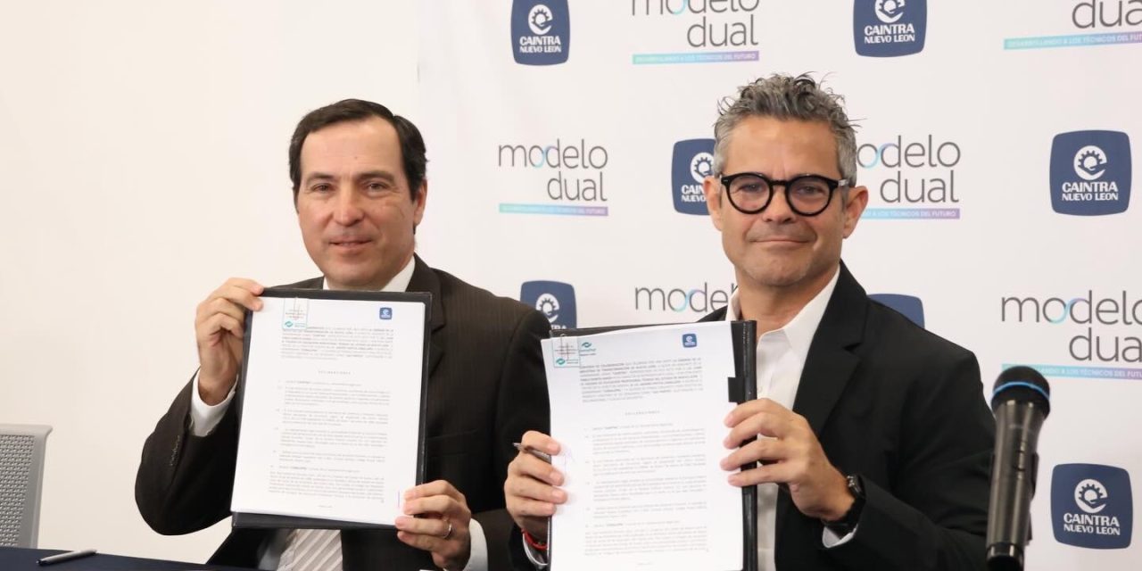 ANDRÉS PINTOS CABALLERO FORTALECE ALIANZA ENTRE CONALEP Y CAINTRA PARA IMPULSAR EDUCACIÓN TÉCNICA EN NUEVO LEÓN
