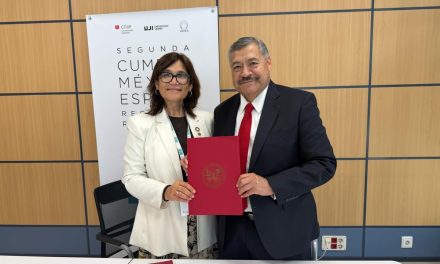 SANTOS GUZMÁN FORTALECE ALIANZAS INTERNACIONALES EN CUMBRE DE RECTORES MÉXICO-ESPAÑA