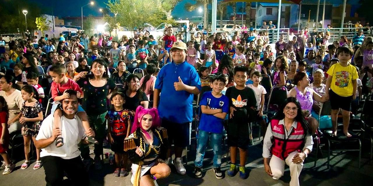 DISFRUTAN PEQUEÑOS JUNTO AL ALCALDE JESÚS NAVA FESTEJO DEL DÍA DEL NIÑO EN SANTA CATARINA
