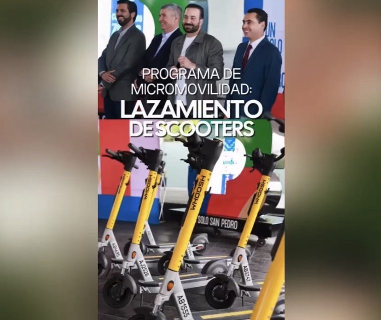 MAURICIO FARAH IMPULSA LA MICROMOVILIDAD EN SAN PEDRO CON NUEVAS OPCIONES DE TRANSPORTE